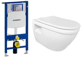 Nemo Go Flora toiletset 52x36x34cm zonder spoelrand wit met dunne softclose en takeoff zitting inclusief Geberit UP320 inbouwreservoir