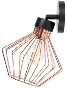 Wandlamp metalen wandlamp loft roze zwart APP534-1W