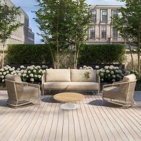 4 Seasons Outdoor Puccini loungeset 5-delig - latte