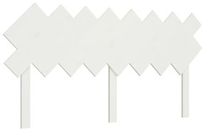 vidaXL Hoofdbord 159,5x3x80,5 cm massief grenenhout wit