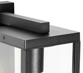 Buiten wandlantaarn zwart met bewegingssensor IP44 - Charlois