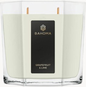 Met de hand gegoten 2-lonts geurkaars Pearl (grapefruit, limoen)