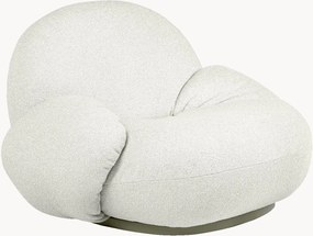 Draaibare bouclé tuinfauteuil Pacha