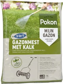 Pokon gazonmest met kalk - 5kg tot 75m²
