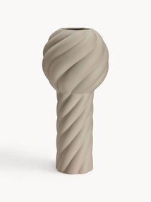 Handbeschilderde keramische vaas Twist Pillar, H 34 cm