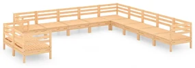 vidaXL 11-delige Loungeset massief grenenhout