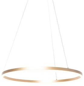 Design hanglamp goud 80 cm incl. LED 3-staps dimbaar - Anello