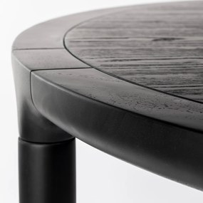Zuiver Storm Ronde Eettafel Zwart - 128 X 128cm.