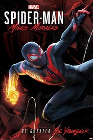 Poster Spider-Man Miles Morales - Cybernetic Swing, (61 x 91.5 cm)