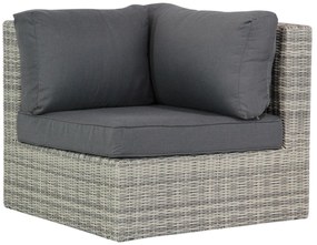 Hoek loungeset 5 personen Wicker Grijs  Garden Collections Amico