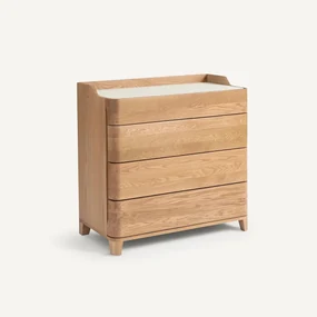 Ladekast in massief eik, Junius design E. Gallina