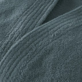Badjas in badstof, kimono kraag, 450g/m², Haxel