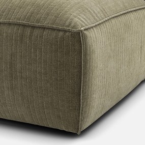 Loungebank links, vintage ribfluweel, Seven