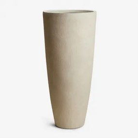 Paige Betonnen Plantenbak Gebroken Wit & Ø45 Cm - ↑100 Cm - Sklum