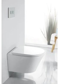 Royal Plaza Opus Classic Toiletset - 53cm - met spoelrand - diepspoel - met zitting - softclose - quick release - wit SW259118/SW259129