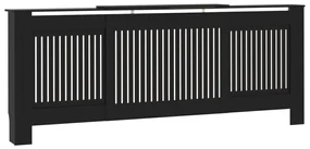 vidaXL Radiatorombouw 205 cm MDF zwart