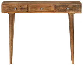 vidaXL Wandtafel 102x30x79 cm massief mangohout