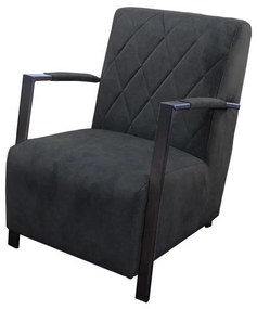 Fauteuil - Isabella - velours Adore antraciet 67