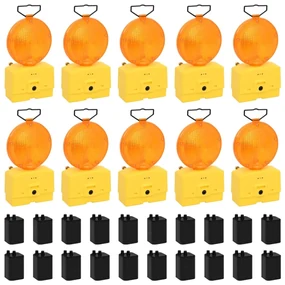 vidaXL Bouwlampen 10 st met batterijen 18x8x37 cm