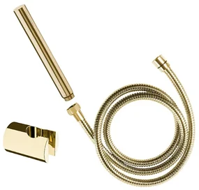 Sapho badset met staafhanddouche, houder en doucheslang goud