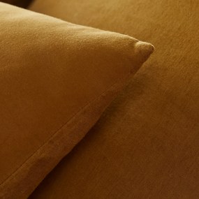 Dubbelzijdige kussensloop in gewassen linnen en gewassen katoen, Annaba