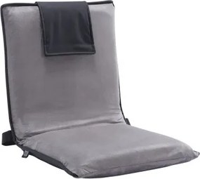 VEVOR Vloerstoel 6-voudig verstelbare meditatiestoel met rugleuning, opvouwbare bankstoel om te lezen, tv te kijken en te gamen, draagbare vloerstoel, loungebankstoel, voor volwassenen, tieners, grijs