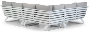 Hoek loungeset 5 personen Aluminium Wit  Lifestyle Garden Furniture Santika Sovita