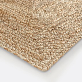 Rechthoekig vloerkleed in jute Aftas