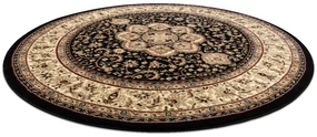 Tapijt ROYAL ADR ROND patroon 521 zwart