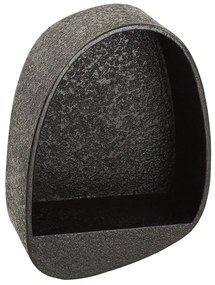 Wandschap Antraciet Druppel Vorm - 34x21x46cm.