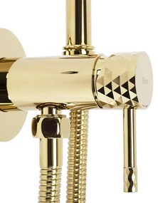Inbouw Bidetmengkraan Rea Lungo Loop Diamond Gold