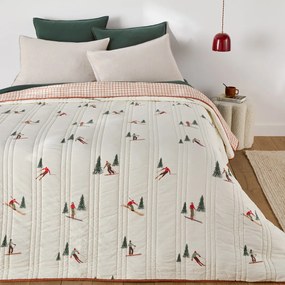 Gewatteerd bedsprei, van katoen, ALPES