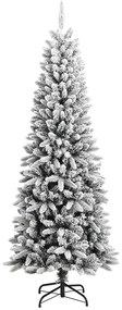 vidaXL Kunstkerstboom met sneeuw 240 cm PVC en PE