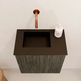 Mondiaz Joya 40cm toiletmeubel shadow met wastafel faye links zonder kraangat urban