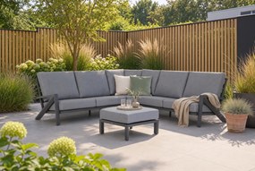 Dining Loungeset 5 personen Aluminium Grijs  Santika Furniture Santika Cinta