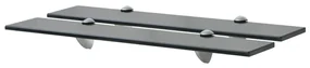 vidaXL Schappen zwevend 2 st 60x20 cm 8 mm glas