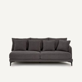 3-zits halve bank van gevlochten polyester, MODERNISTE, ontwerp Emmanuel Gallina