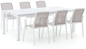 Bernstein Amberg/Mannheim 220cm dining tuinset 7-delig stapelbaar/uitschuifbaar