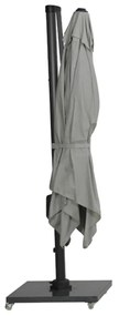 Garden Impressions Zweefparasol Hawaii Deluxe 300x300 - donker grijs - zand