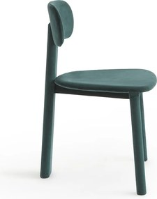 Met fluweel beklede stoel, MARAIS, ontwerp Emmanuel Gallina