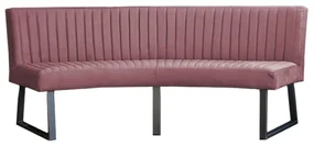Eetkamerbank - Hengelo - stof Element roze 10 - geschikt voor ovale tafel 200 cm