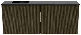 Mondiaz Joya 100cm toiletmeubel shadow met wastafel faye links zonder kraangat urban