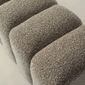 Bankje 160 Cm Taupe Stof