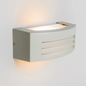 Moderne wandlamp grijs IP44 - Hurricane 1
