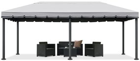 Grijs tuinpaviljoen Valencia 4x6m Tuinpunt