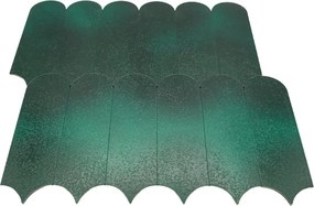 Zelfklevende Mozaïektegels Metaal | Arch Donkergroen | 28,8×29,8 cm | Keuken, Bad &amp; WC