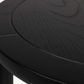 Zuiver Storm Ronde Bijzettafel Zwart - 35 X 35cm.
