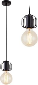 Plafondlamp Hangend Single Loft Zwart APP591-1CP