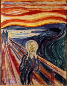 Kunstreproductie The Scream, 1893, Munch, Edvard