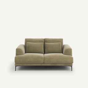 2-zits bank in linnen fluweel, Marsile